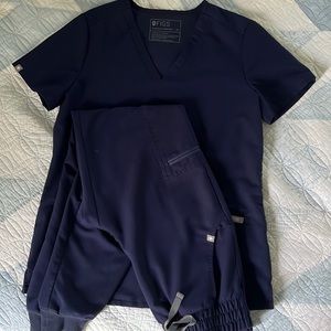 Figs Navy Blue scrub set